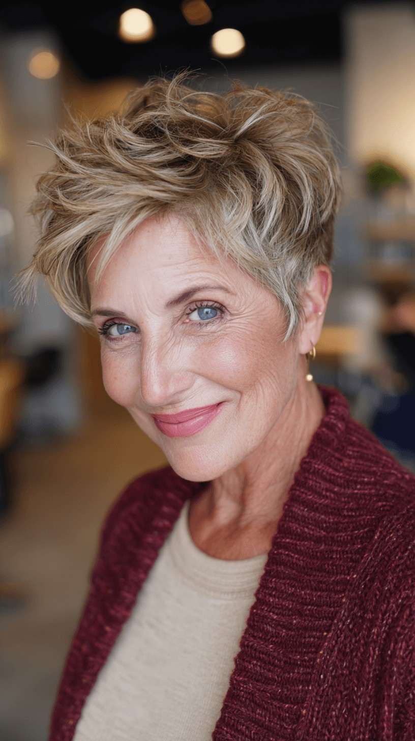 Chic Textured Short Cut with Soft Layers