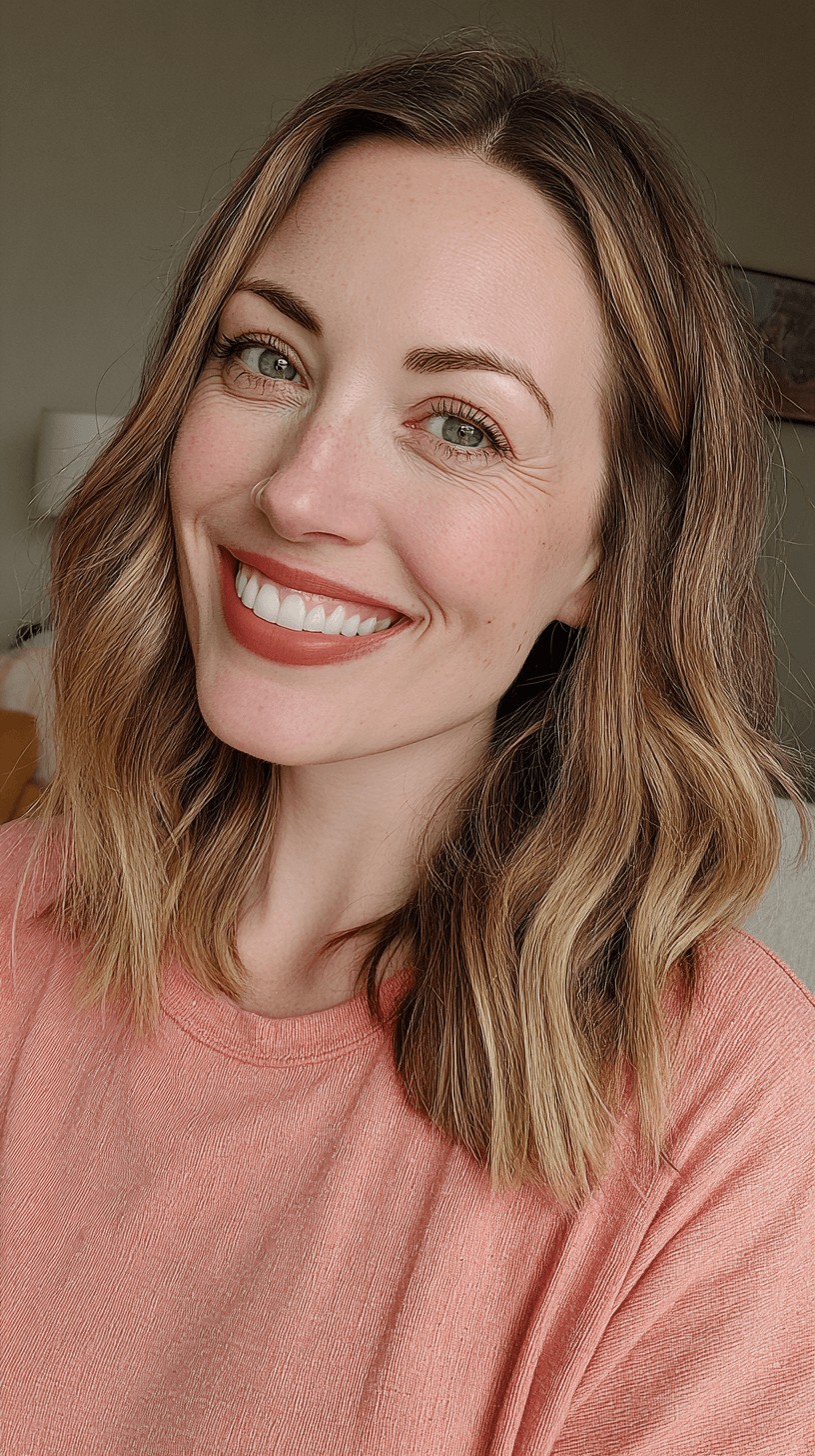 Effortlessly Chic Teddy Bronde Mid-Length Waves