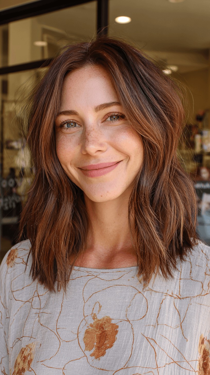 Effortlessly Textured Medium-Length Waves