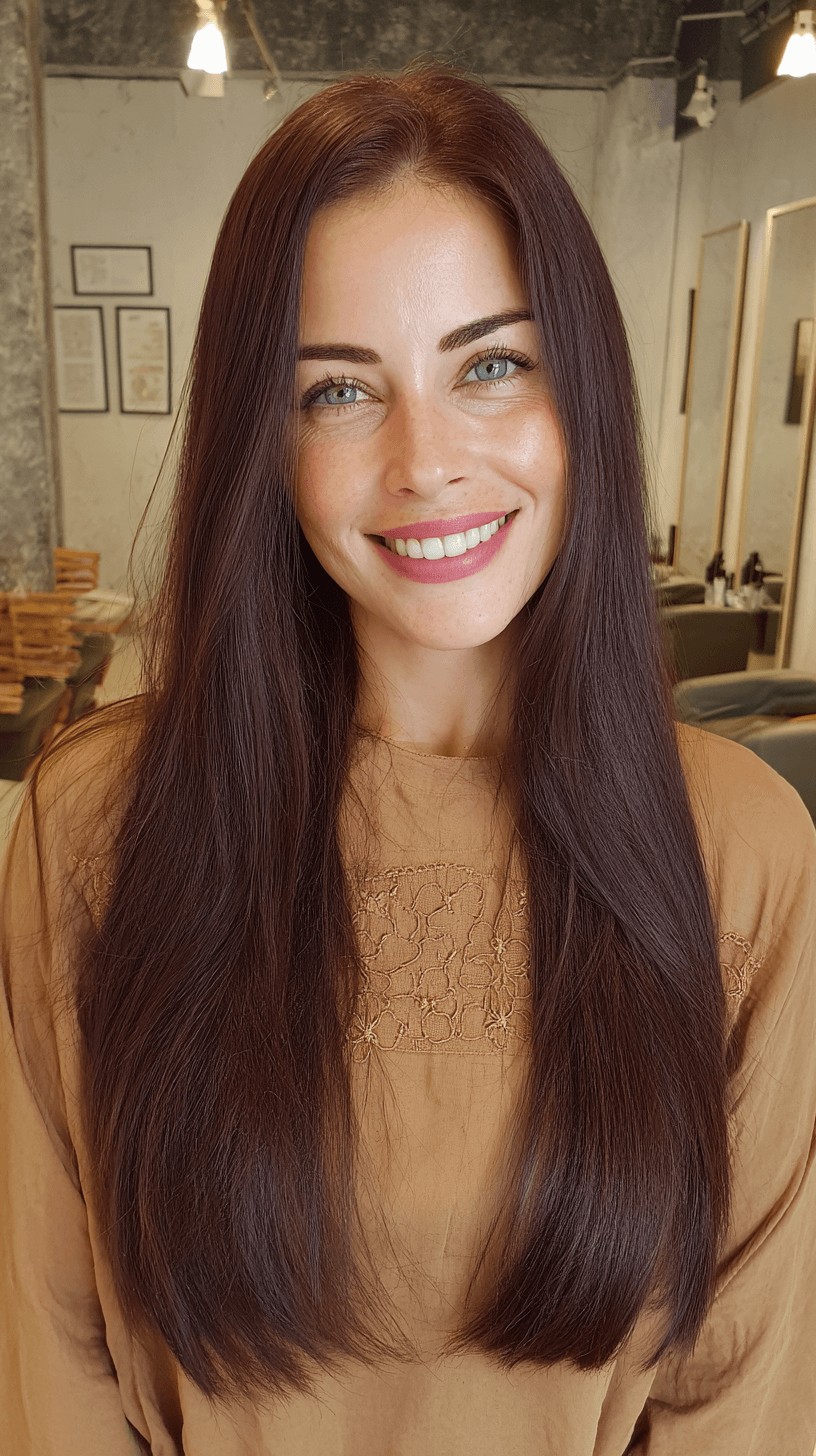 Long Straight Cut with Subtle Texture