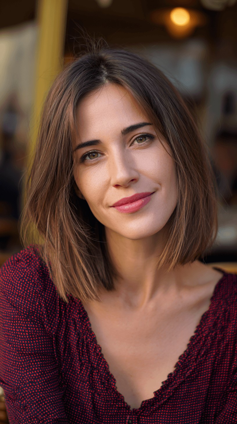 Modern Blunt Cut with Subtle Texture