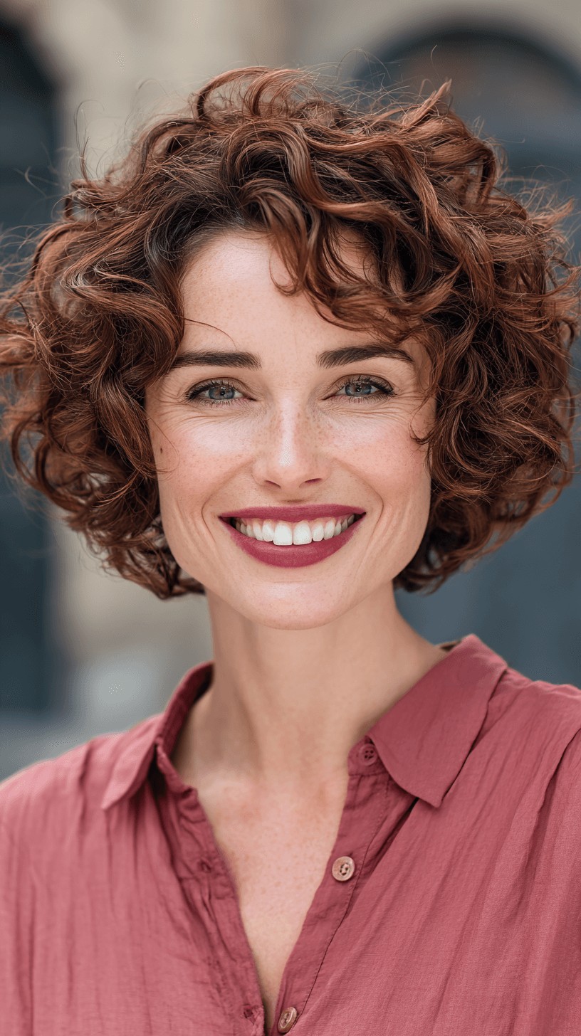 Playful Curly Bob with Soft Layers