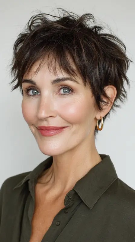 Playful Textured Pixie with Effortless Volume