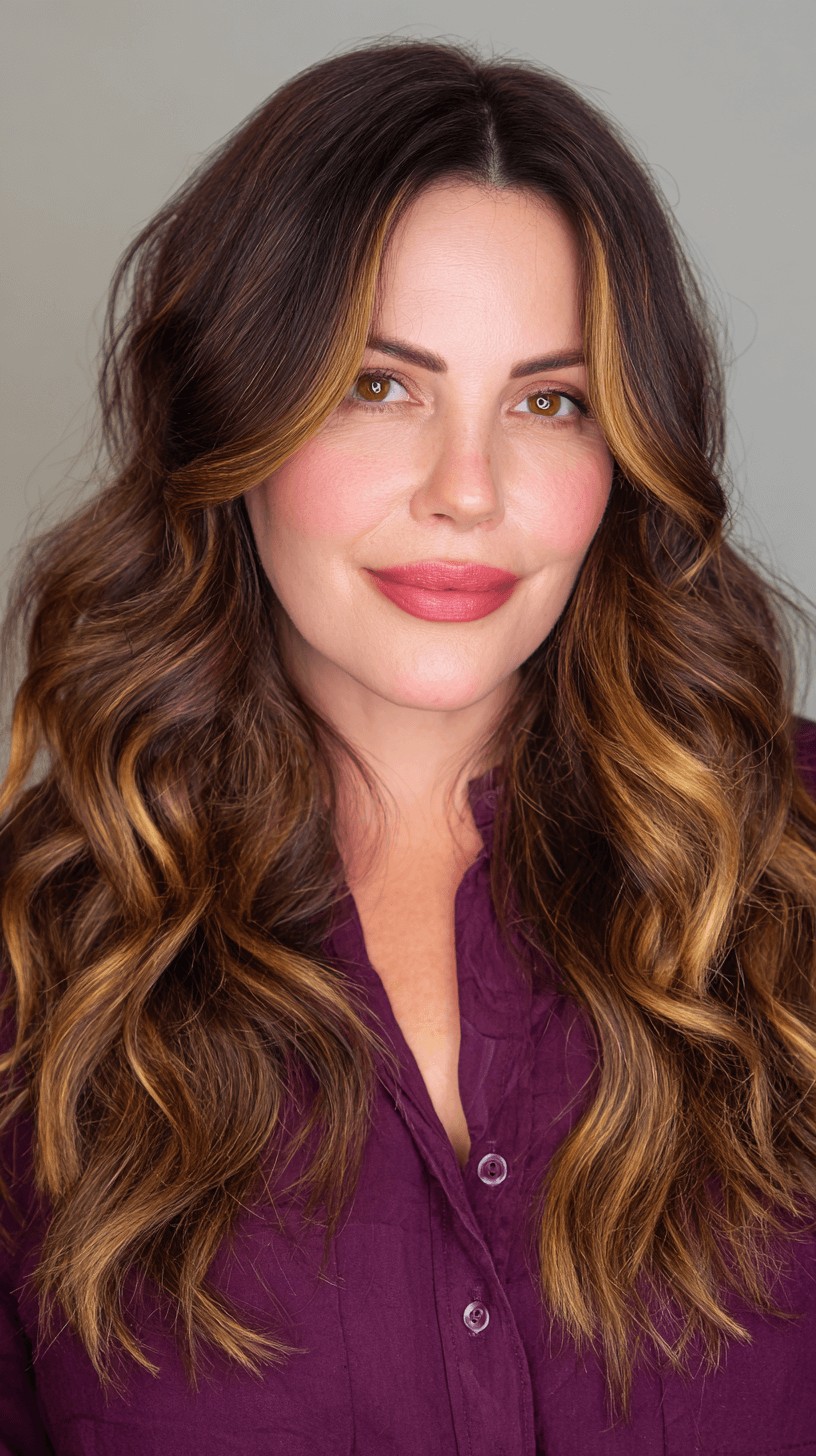 Rich Caramel Waves with Subtle Highlights