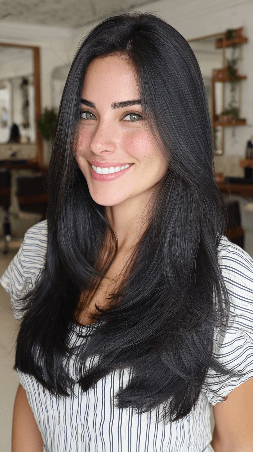 Sleek Long Cut with Subtle Layered Movement