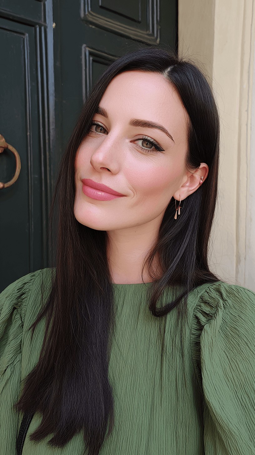 Sleek Long Hair with Soft Edges