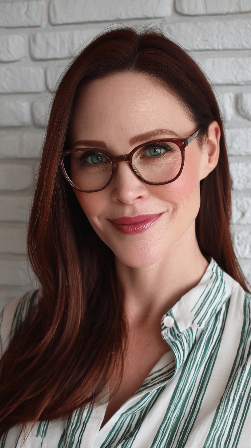 Sleek Long Hair with Subtle Warm Tones