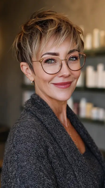 Textured Bohemian Pixie with Soft Layers