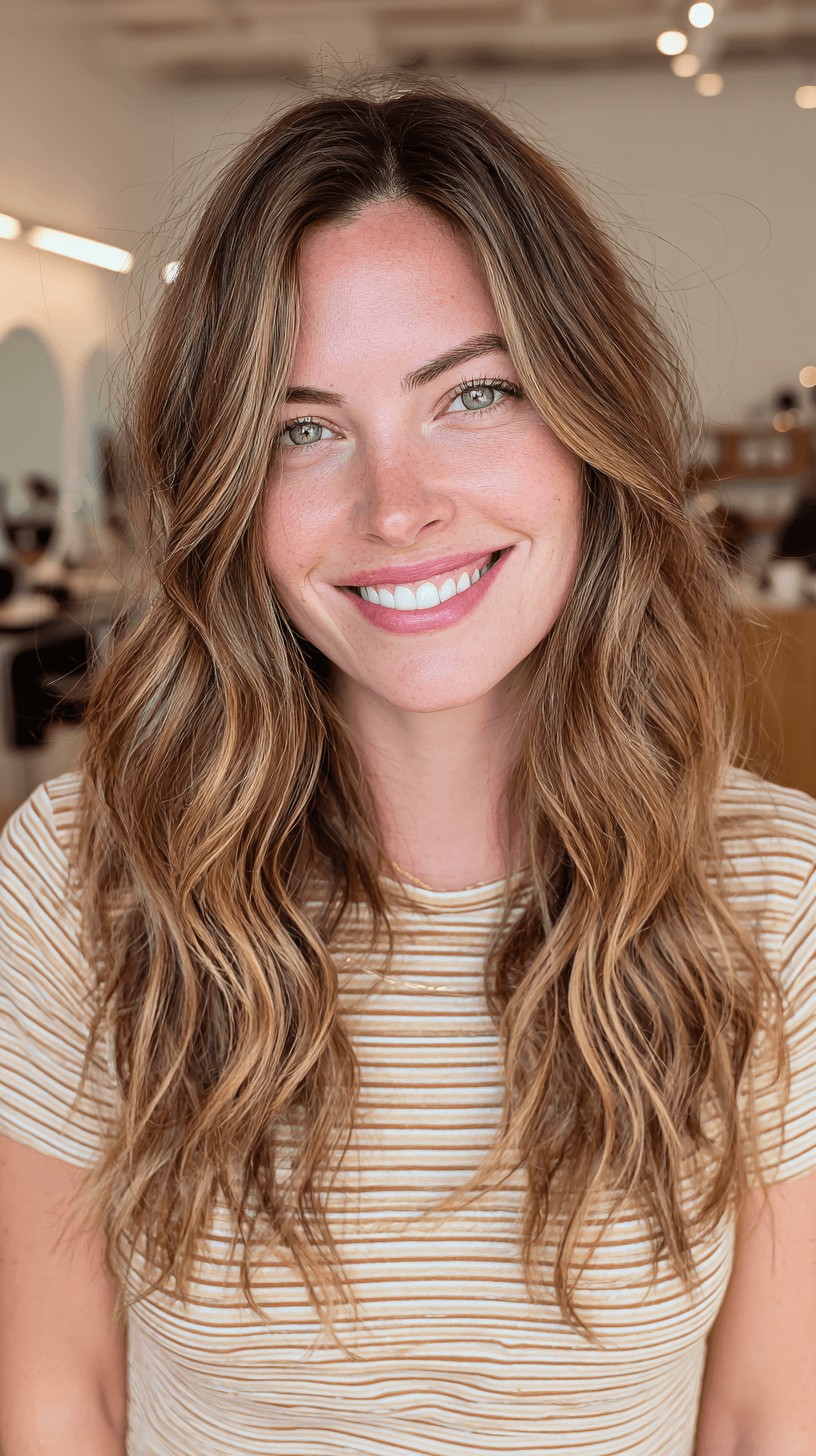 Textured Teddy Bronde Beachy Waves