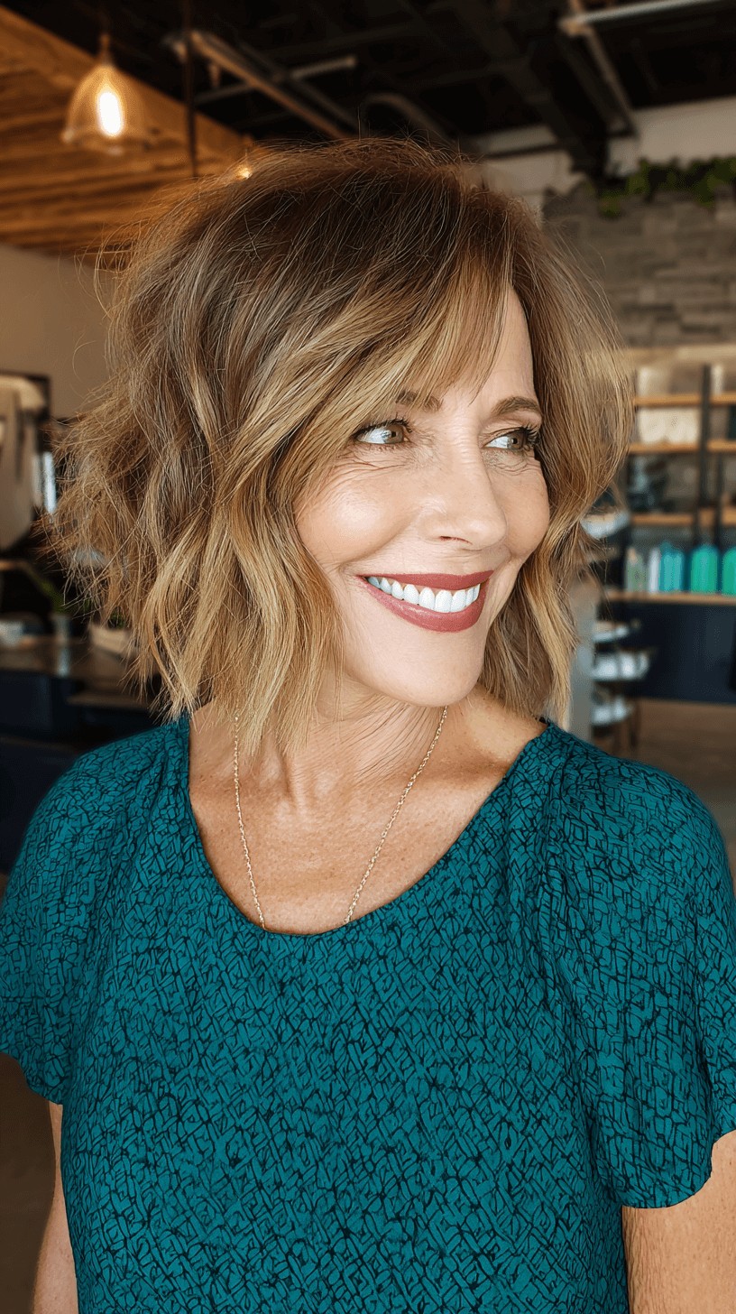 Textured Teddy Bronde Waves with Soft Layers