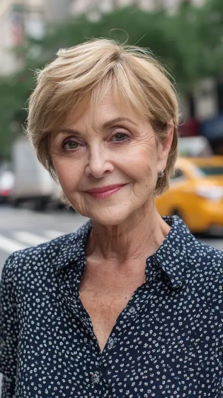 Chic Light Brown Textured Pixie with Soft Layers