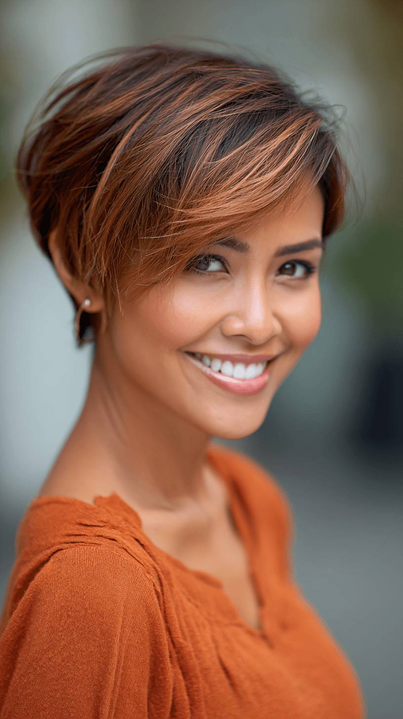 Stylish Textured Bob with Subtle Highlights