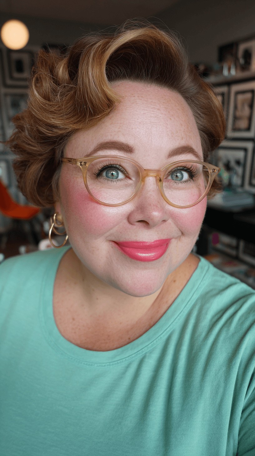 Charming Vintage-Inspired Curly Bob