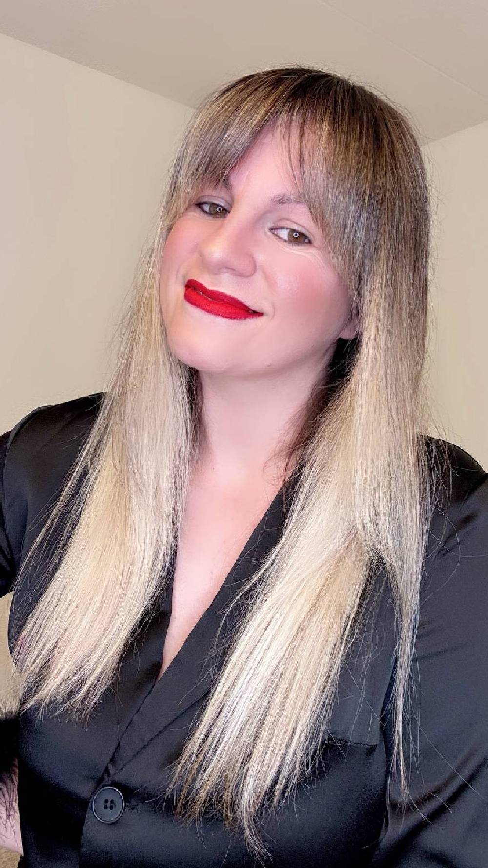 Chic Long Hair with Soft Bangs