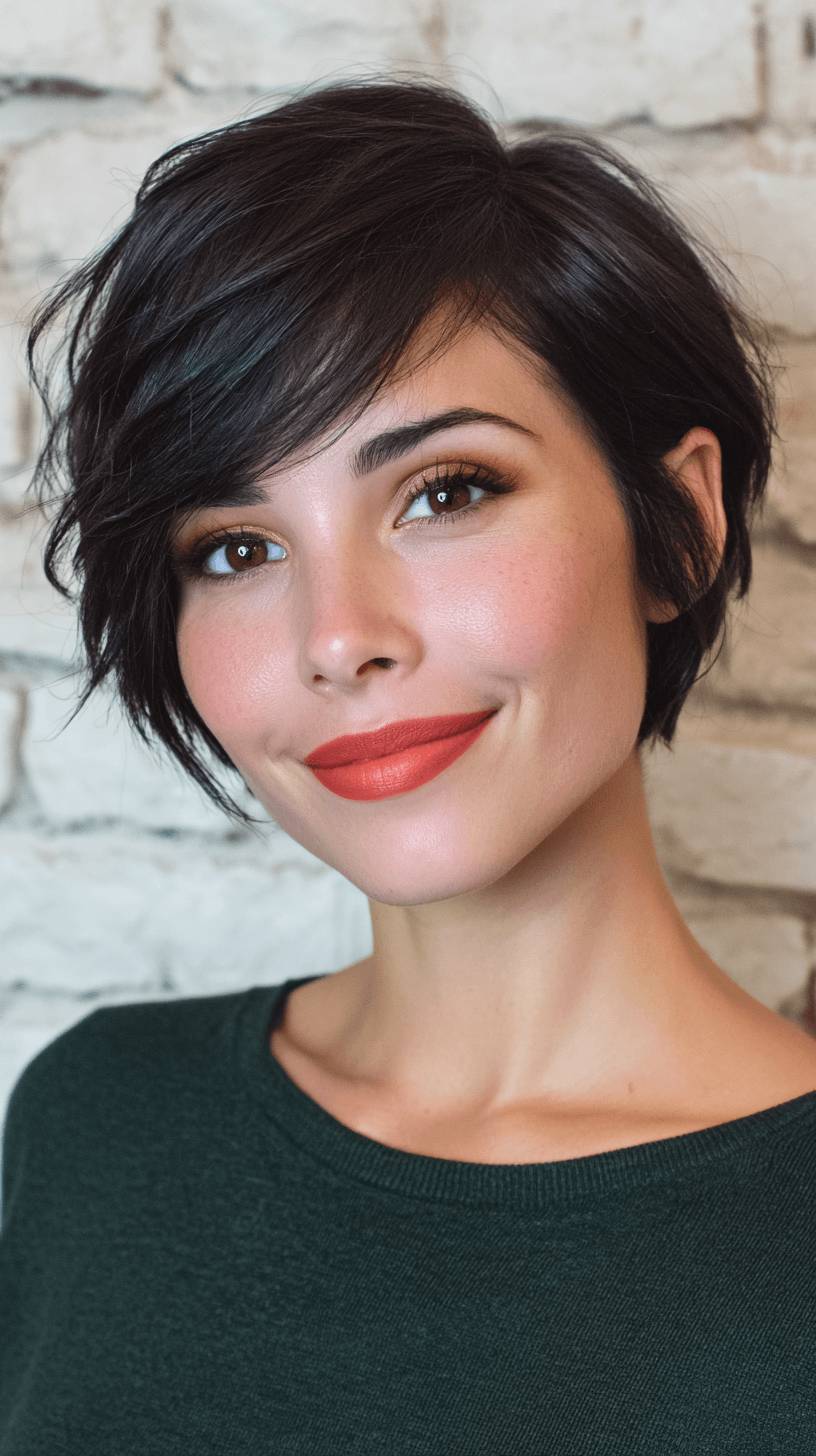 Chic Textured Pixie Cut with Soft Layers