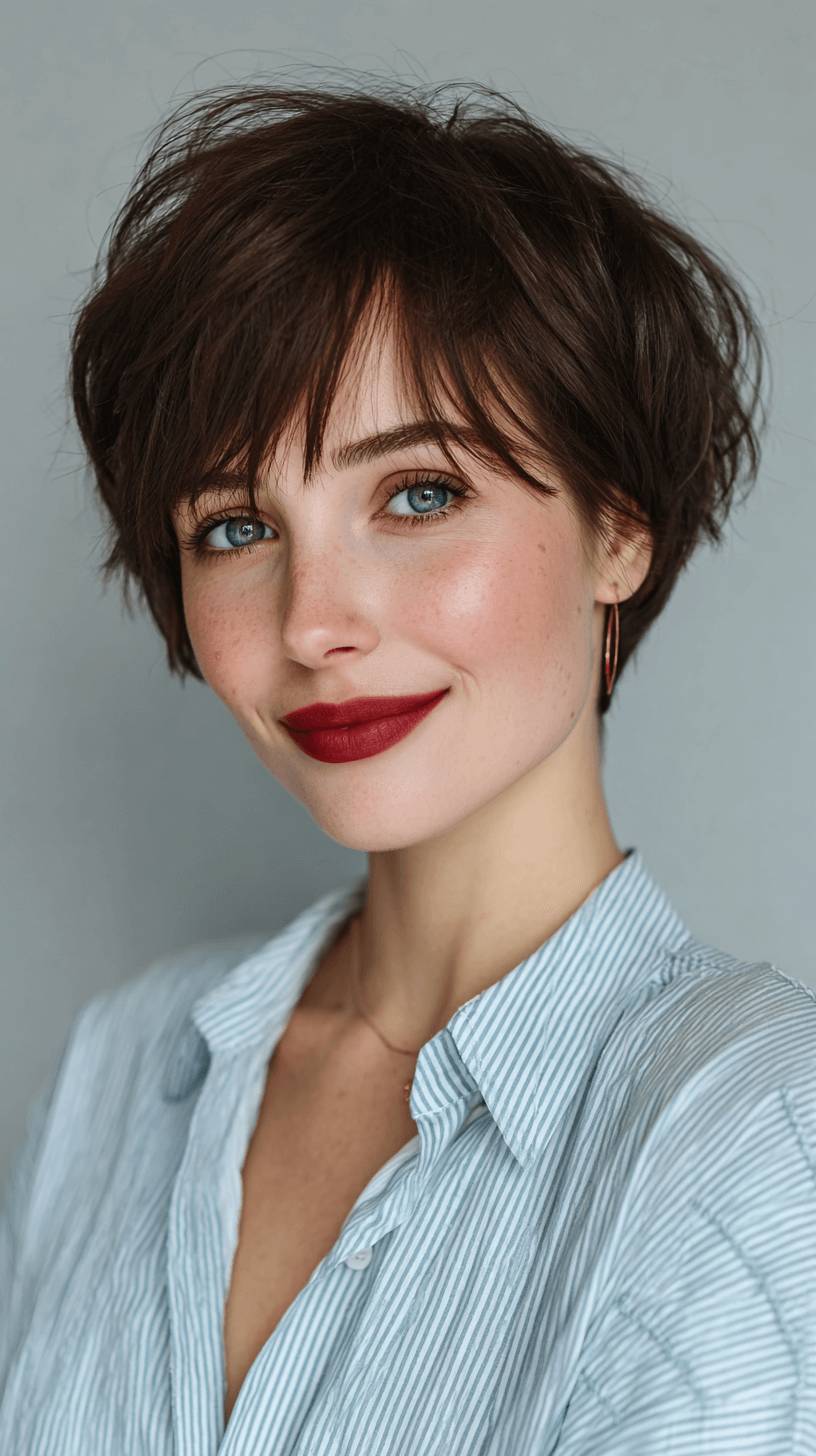 Chic Textured Pixie Cut with Soft Volume