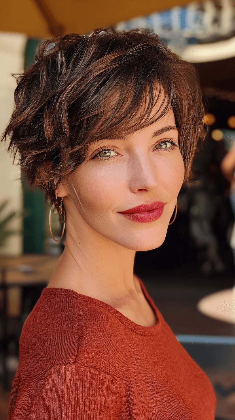 Chic Tousled Shag with Face-Framing Layers