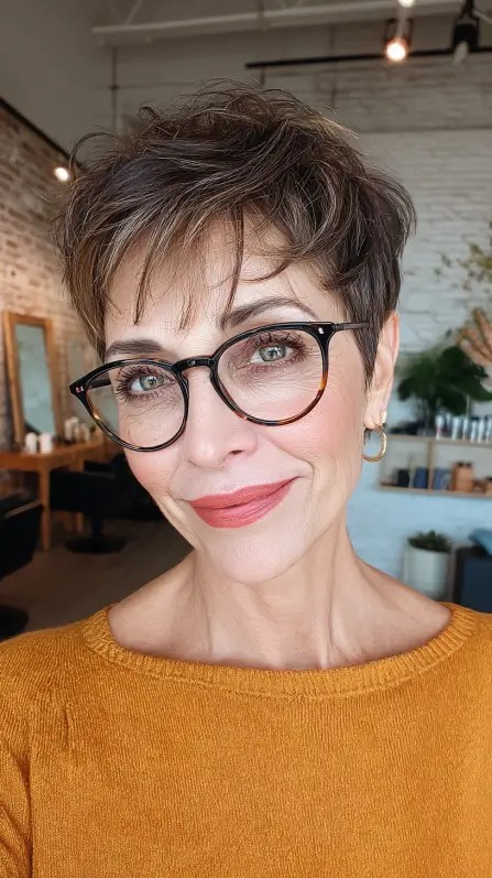 Choppy Pixie Cut with Soft Volume and Textured Layers