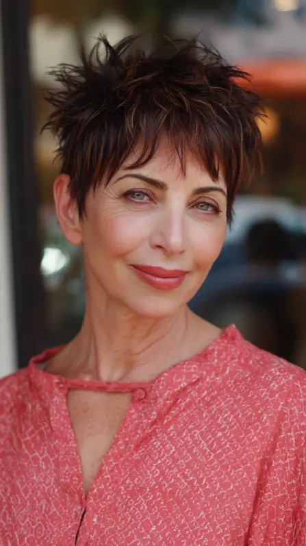 Edgy Textured Pixie Cut with Defined Layers