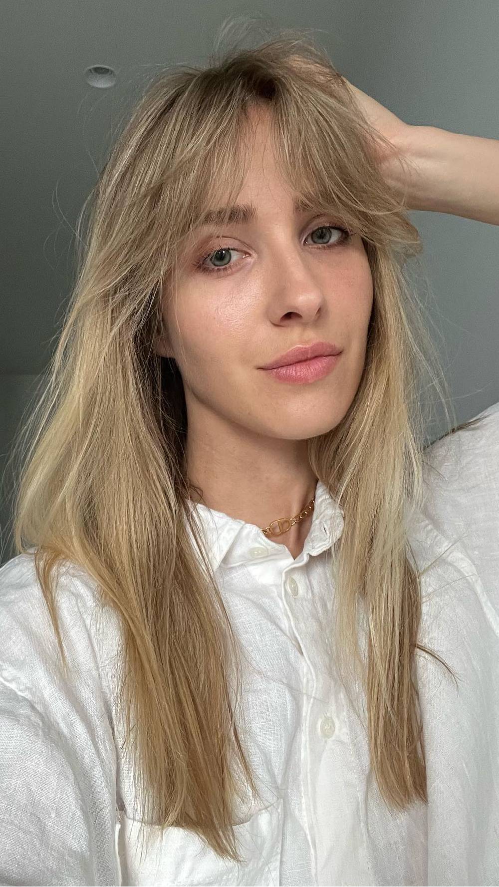 Effortless Textured Bangs with Long Layers