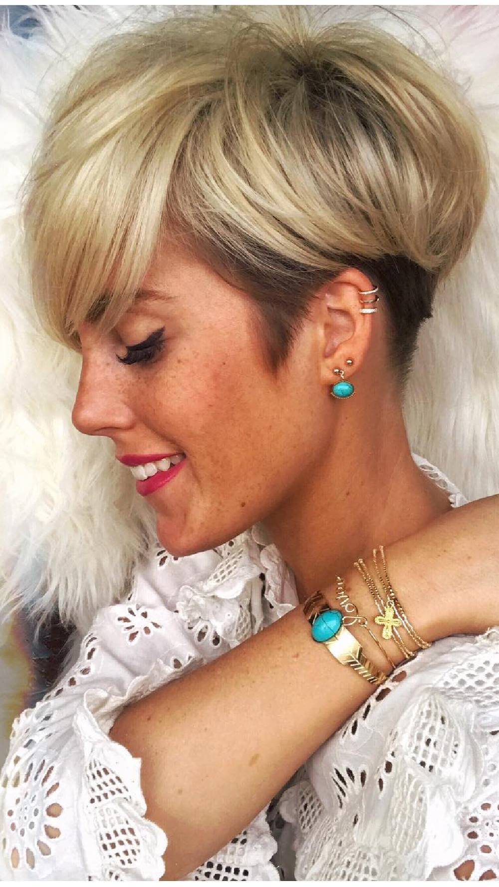 Effortless Textured Short Pixie with Side-Swept Bangs