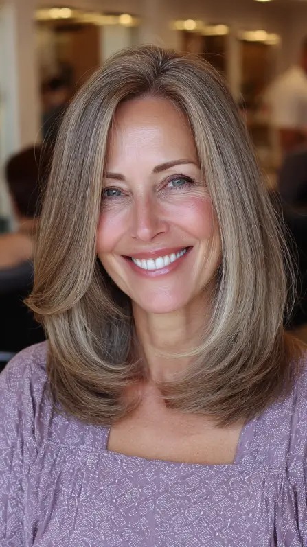 Elegant Long Layered Cut with Soft Face-Framing Layers