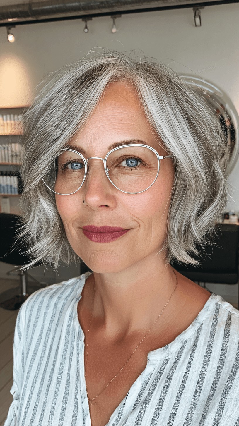 Modern Soft Textured Lob with Subtle Waves