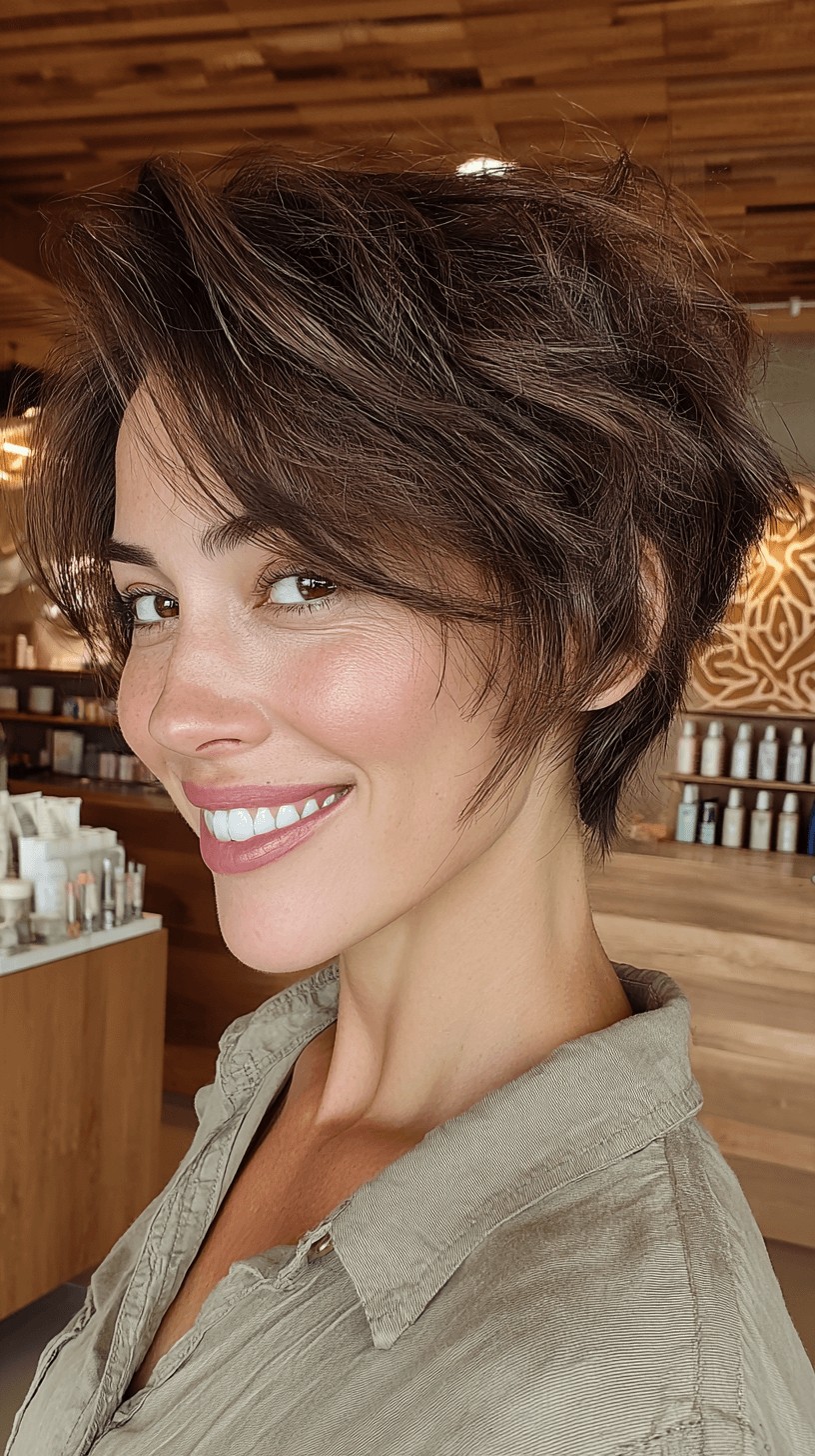 Playful Textured Short Cut with Soft Layers