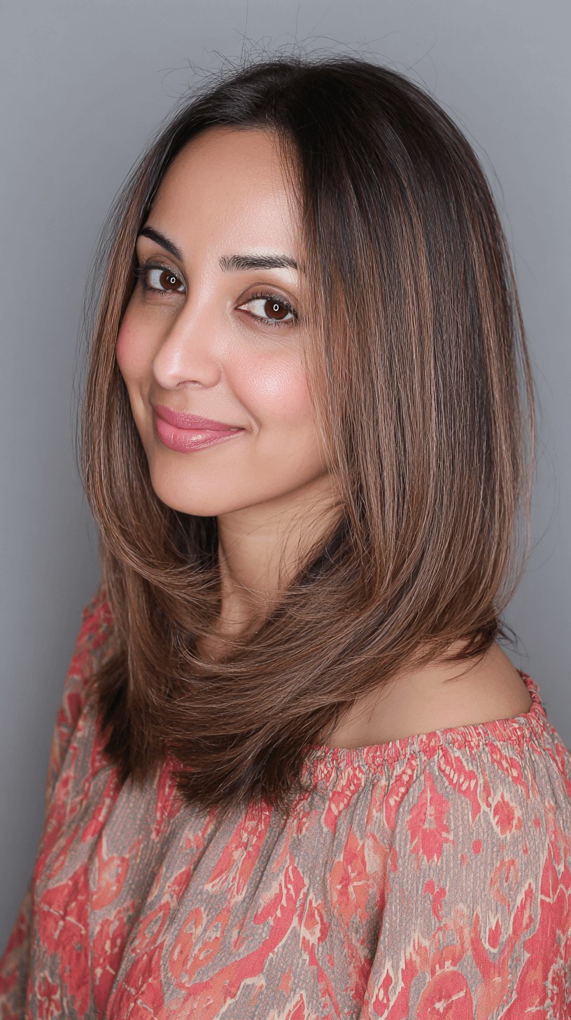 Sleek Long Cut with Subtle Textured Layers