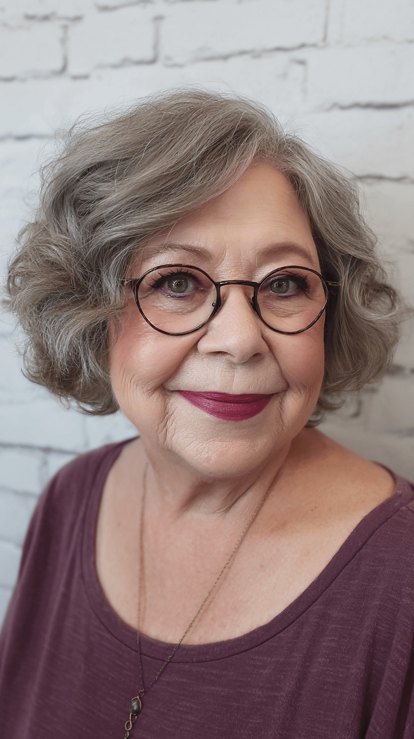 Soft Curly Bob with Subtle Layers