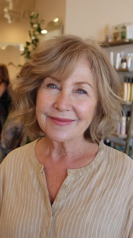Soft Light Brown Textured Waves