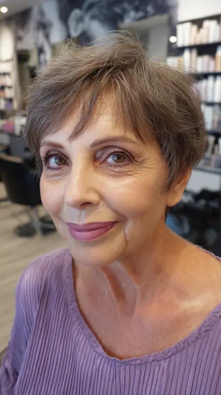 Softly Textured Short Pixie Cut