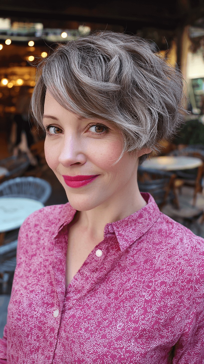Stylish Textured Crop with Soft Waves