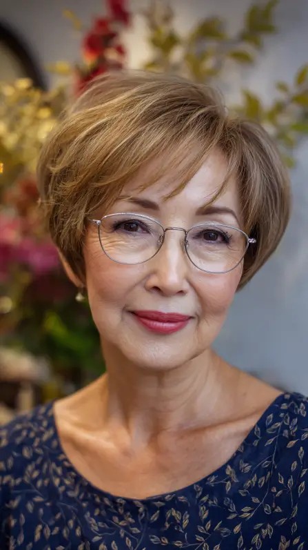 Stylish Textured Light Brown Pixie Cut