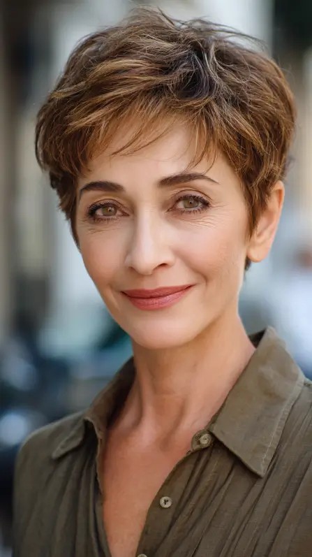 Stylish Textured Pixie Cut with Soft Layers