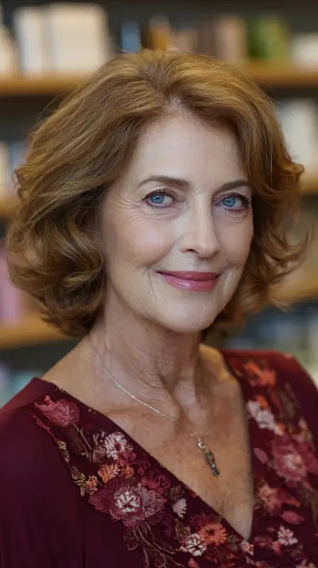 Textured Light Brown Shoulder-Length Waves