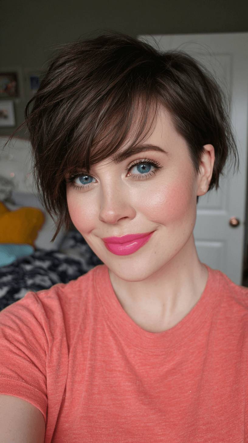 Trendy Asymmetrical Pixie Cut with Soft Layers