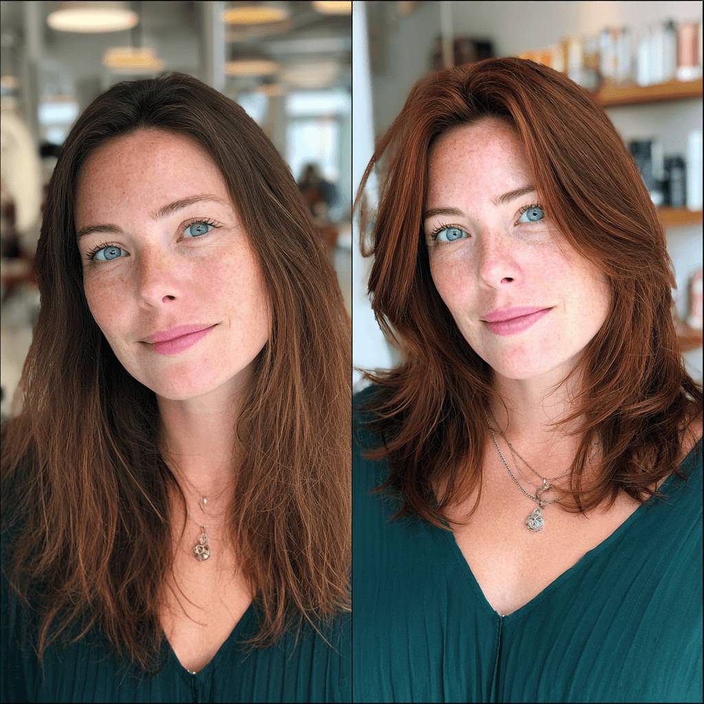 Vibrant Dark Brown Layered Cut with Subtle Movement