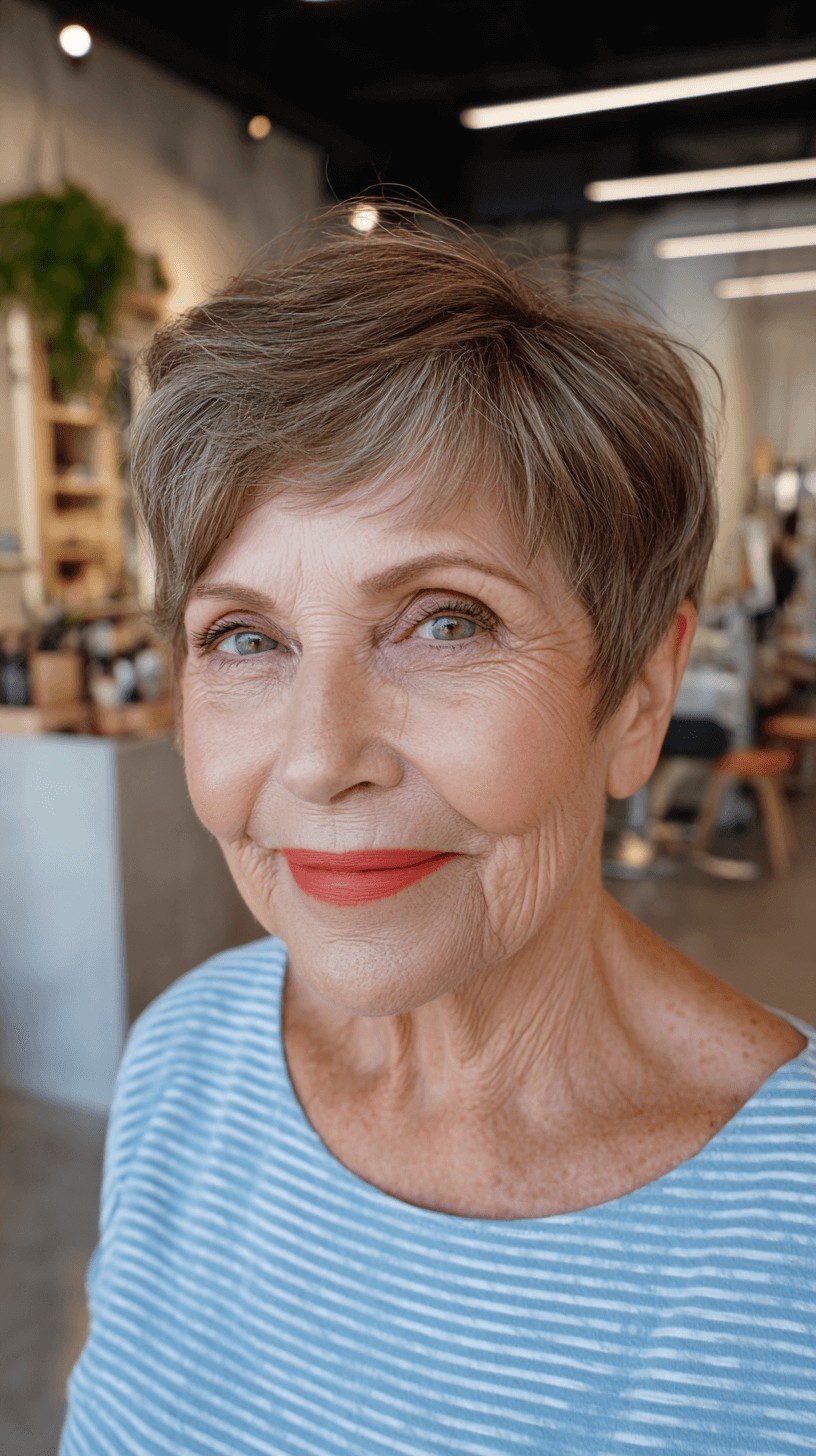 Chic Textured Short Pixie with Soft Layers