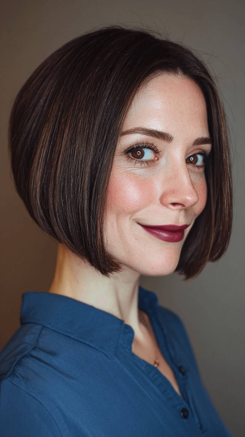 Contemporary Textured A-Line Bob