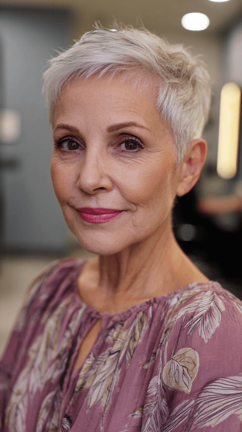 Modern Textured Short Pixie Cut