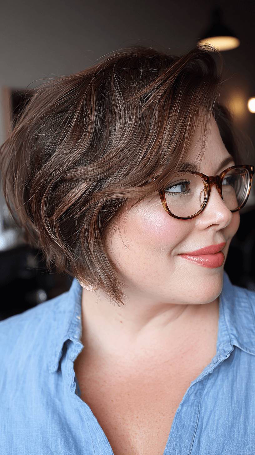 Stylish Layered Stacked Cut with Subtle Movement