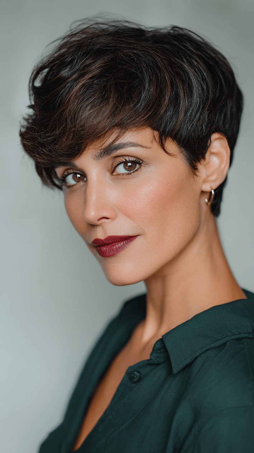 Textured Short Pixie with Soft Layers