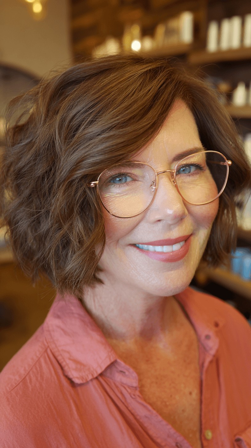 Textured Ripple Bob with Soft Movement