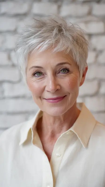 Chic Short Textured Pixie with Subtle Layers