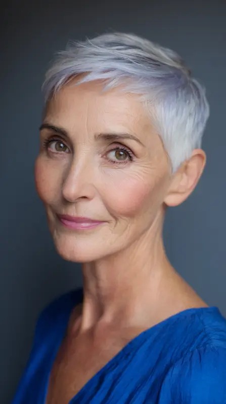 Chic Textured Pixie Cut with Soft Highlights