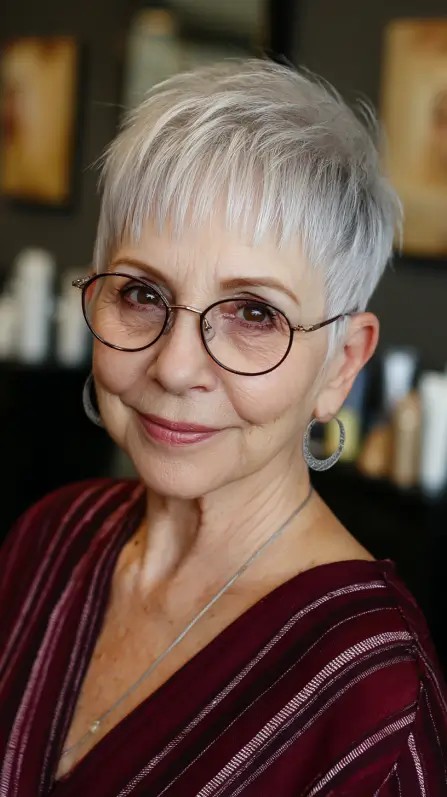 Chic Textured Pixie with Wispy Bangs