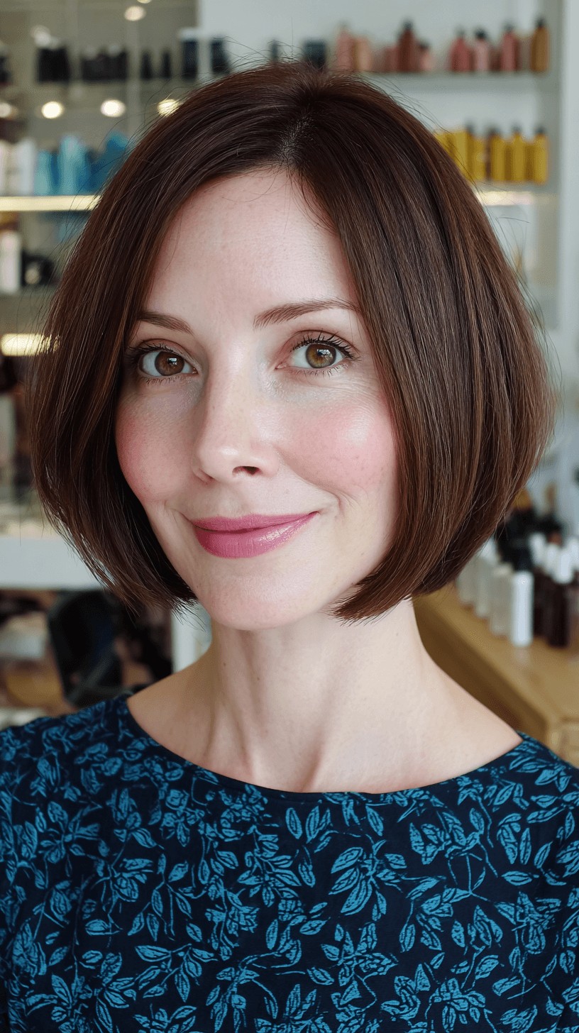 Modern Textured Bob with Subtle Volume