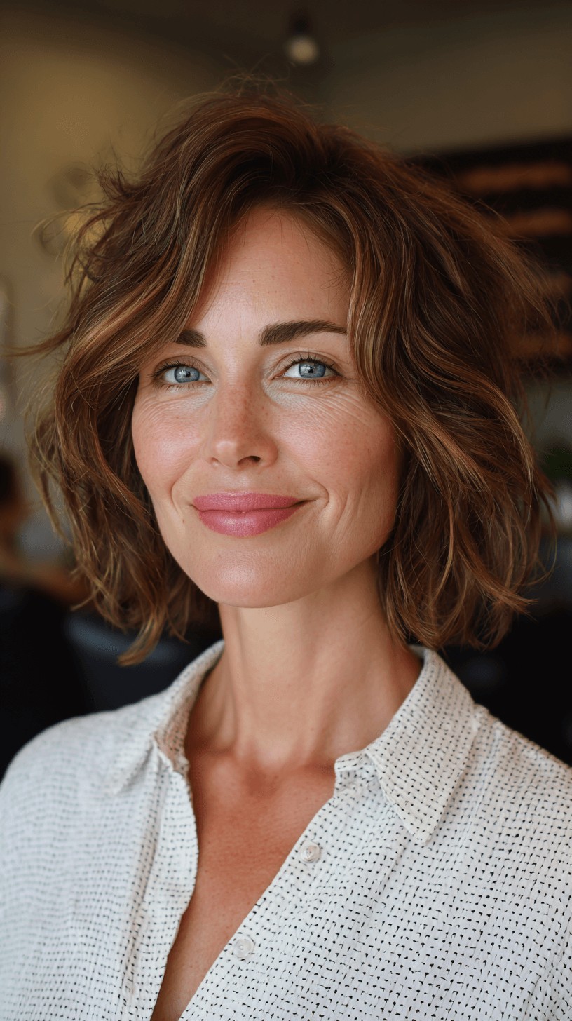 Modern Textured Lob with Defined Waves