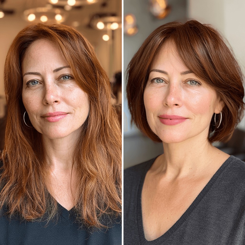 Stylish Textured Lob with Subtle Face Framing